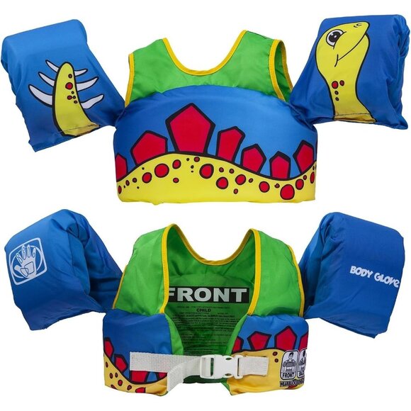 Body Glove Paddle Pals Learn to Swim Coast Guard Approved Kids Life Jacket PFD - Picture 1 of 12